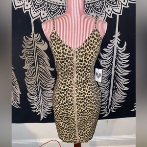 Leopard Print Midi Dress